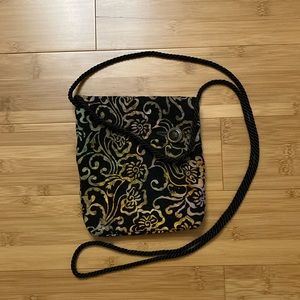 Reversible boho cross body bag